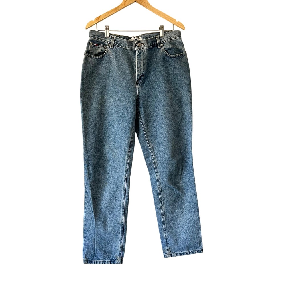 Tommy Hilfiger Jeans Women's Size 12 Light‎ Wash Denim High Rise Vintage